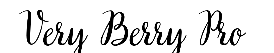 Very Berry Pro Font Download Free